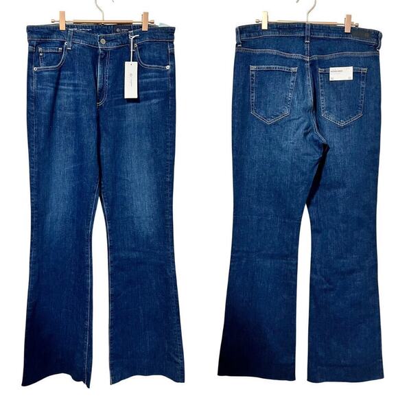 Adriano Goldschmied High Rise Alexxis‎ Bootcut Jeans Size 33 East Blue Dark Wash - Picture 1 of 9